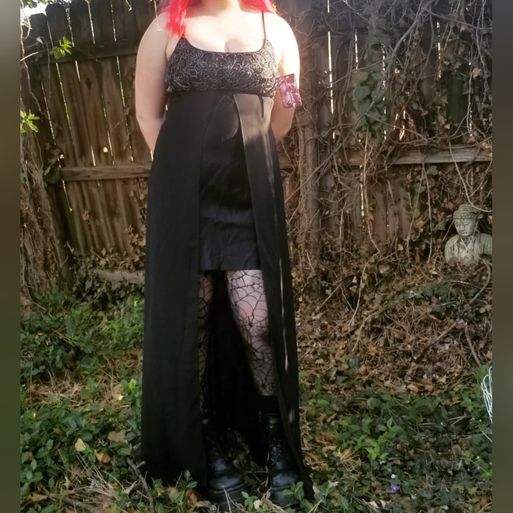 Vintage 90s betsy & adam high low Dress